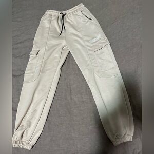 CREAM SWEATPANTS JOGGERS